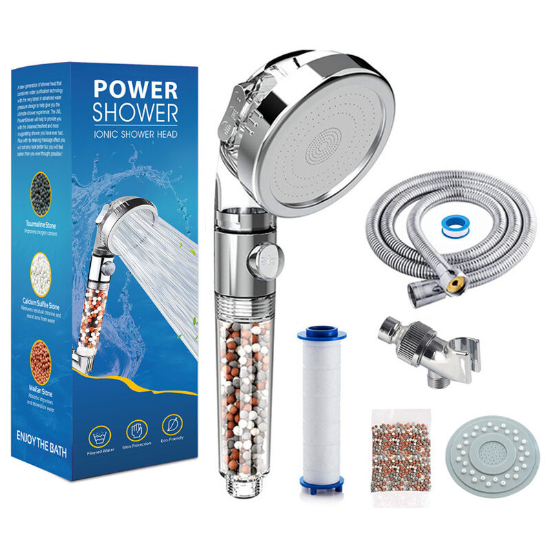 Serbia - Pommeau Douche Haute Pression Pomme de Douche Anti Calcaire Filtrant,Douchette Économie d'Eau Univers de Massage 3 Modes De Douche Convient