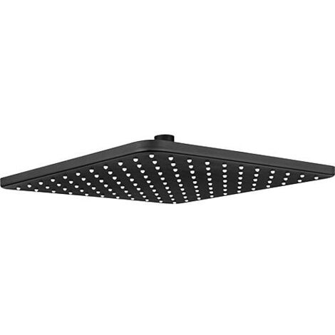 Pommes de douche Larissos 280x280 Acier inoxydable noir mat