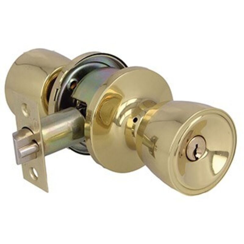 AMIG pomo 600 latonado pulido 11109 entrada c/ llave juego , Juego de pomos Mod.600 tipo copa con picaporte de entrada 60/70 mm incluido. Picaporte