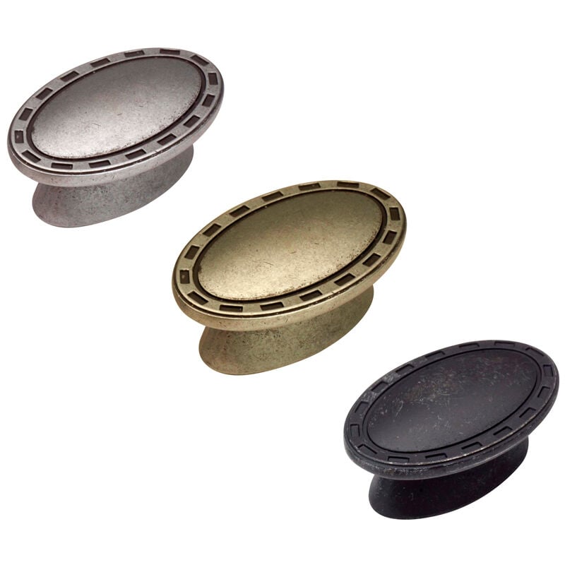 

Pomo 64X40 mm R/19.3972.69 Modelo Viena Laton Oxidado - Latón Oxidado