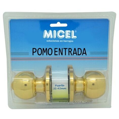 POMO BOLA PUERTA ENTRADA LATON PUL