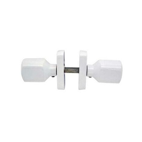 Pomo carpinteria aluminio (juego) 68012 blanco