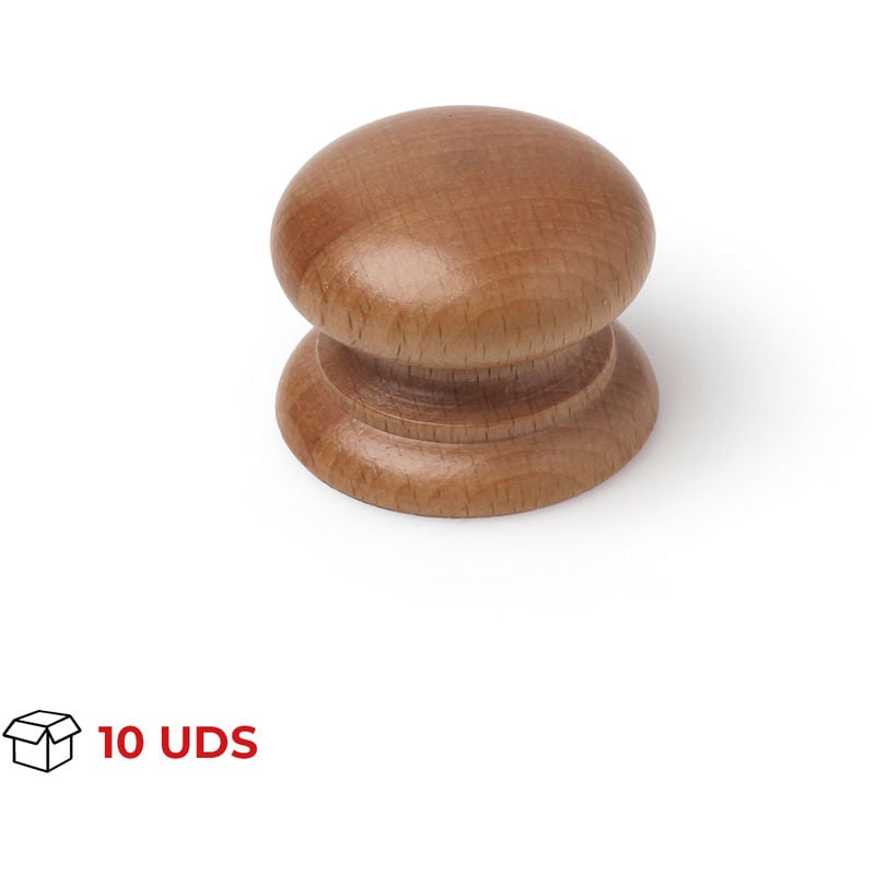 

Pomo Mueble | Estilo Rústico | Fabricado en Haya | Acabado en Laca inglesa | Medidas 134*93*82 mm | Sistema de Fijación | 10 Unidades