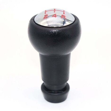 Pomo de cambio de 5 velocidades, XU, compatible con Peugeot 106, 107, 205, 206, 207, 306, 307, 308 y 3008 (letra roja) - KZQ