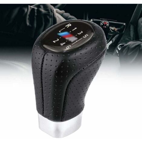 ANDYOU Pomo de cambio de 6 velocidades para BMW E34-E93, ergonómico, cómodo y compatible con las series 3, 5, X1, X3, X5