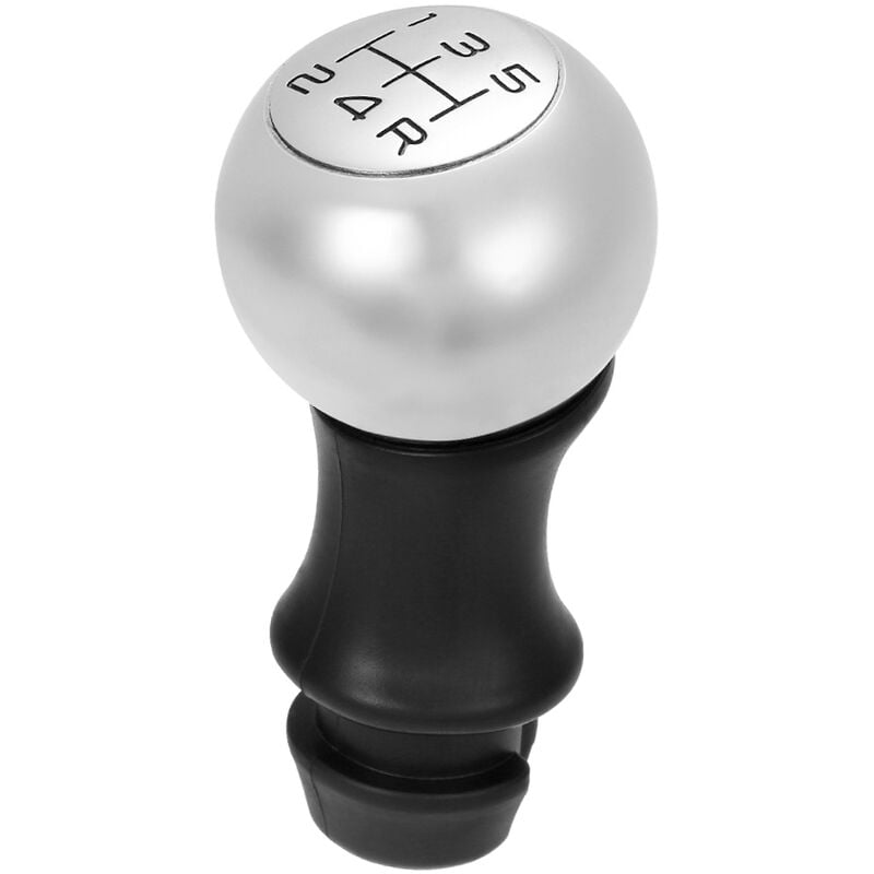 

Happyshop - Pomo de cambio de marchas adaptador de palanca de cabeza cromada Manual de transmision de 5 velocidades apto para Peugeot 106, 206, 207,