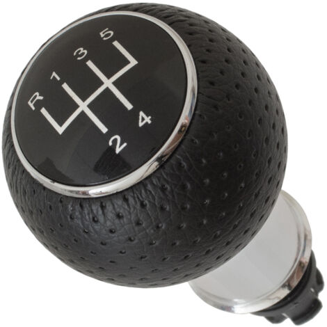 Pomo de cambio de marchas Audi A3 8L 96-03 NEGRO + CROMADO 5 VELOCIDADES