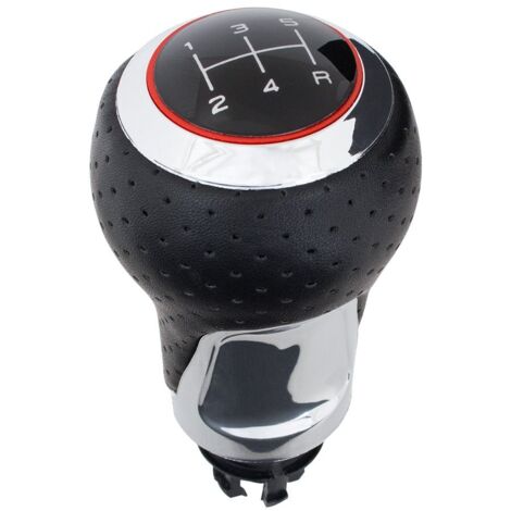 Pomo de cambio de marchas Audi A3 8L 96-03 S-LINE NEGRO + CROMADO 5 VELOCIDADES (parte inferior derecha)