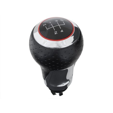 Pomo de cambio de marchas Audi A3 8L 96-03 S-LINE NEGRO + CROMADO 5 VELOCIDADES (R arriba)