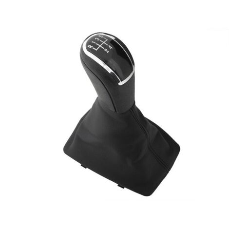 Pomo de cambio de marchas Audi A4 B8 07-15 NEGRO 5 VELOCIDADES + POLERAS NEGRAS