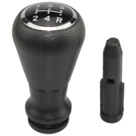 Pomo de cambio de marchas Crediri de 5 velocidades, repuesto para Citroën, Peugeot 206, 207, 307 y 308, color negro