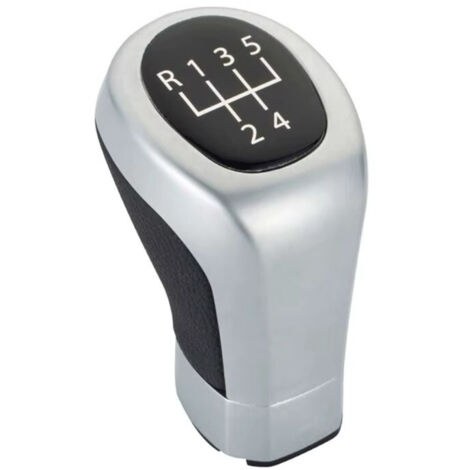Pomo de cambio de marchas deportivo para BMW E39 E46 E60 E87 E90 ZHP de 5 velocidades, gris.