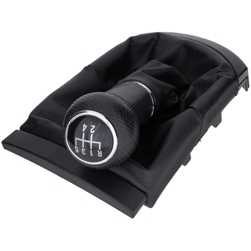 Pomo de cambio de marchas + fuelle negro Seat Ibiza III 02-09 con marco 5 VELOCIDADES