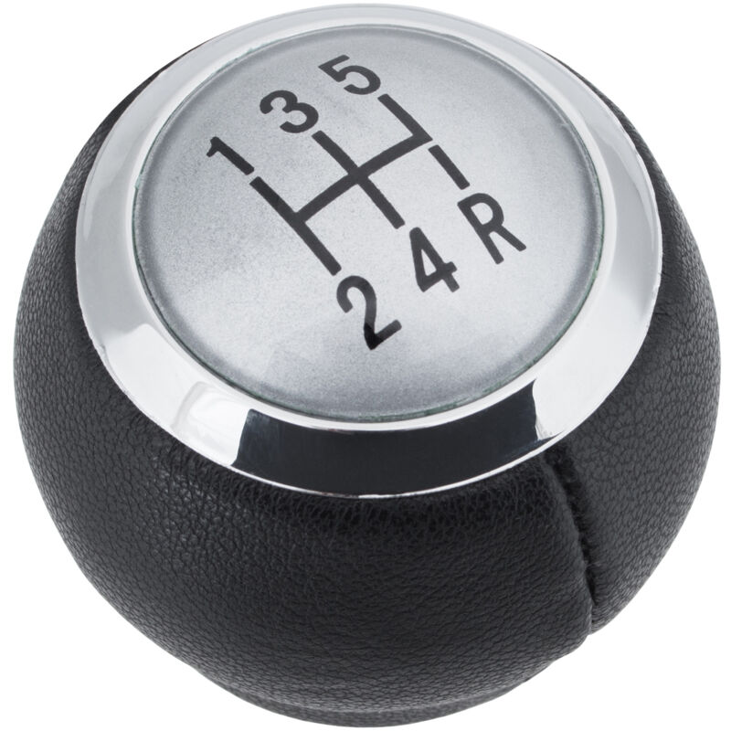 Pomo de cambio de marchas gris brillante de 5 velocidades para Toyota Auris