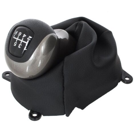 Pomo de cambio de marchas Honda Civic VIII 2005 GRIS-NEGRO DE 6 VELOCIDADES + POLERAS NEGRAS con marco