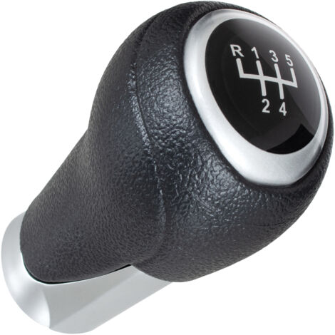 Pomo de cambio de marchas Mazda 3 III 13-18 NEGRO + PLATA 5 VELOCIDADES