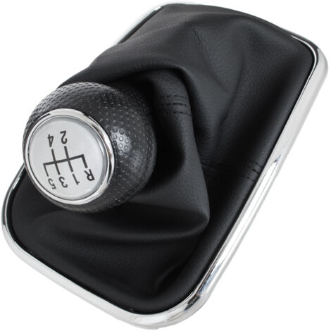 Pomo de cambio de marchas PLATEADO VW Golf IV 98-05 + AGUJERO DE 22MM