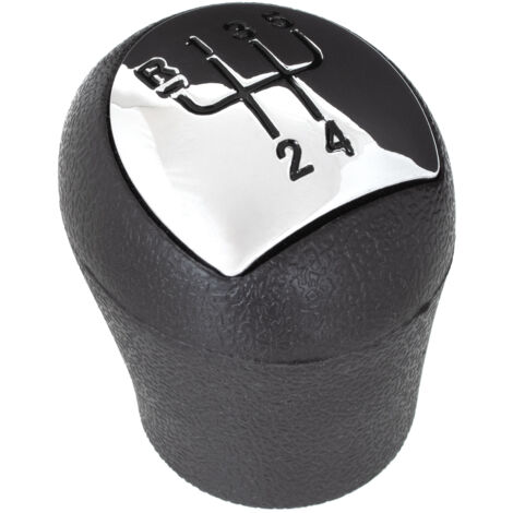 Pomo de cambio de marchas Renault Clio II 01-08 CROMADO + ESQUEMA NEGRO