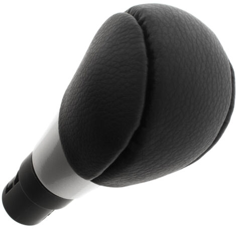 Pomo de cambio de marchas Volvo S60 10-18 CUERO ECOL脫GICO NEGRO / PLATA SIN ESQUEMA