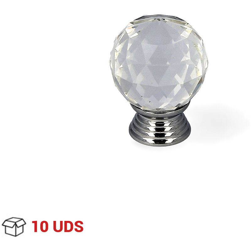 

Pomo Mueble | Estilo Decorativo | Fabricado en Cristal - Zamak | Acabado en Cristal strass transparente | Medidas 134*92*80 mm | Sistema de Fijación