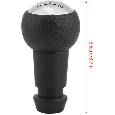 Pomo de la palanca de cambios para Peugeot - PVC negro - Edición de 5 velocidades