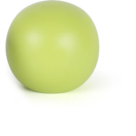 Pomo de madera con acabado verde, dimensiones: 50x50x46mm Ø: 50mm -