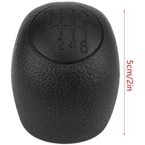 Pomo de palanca de cambios ABS negro de 6 velocidades para Fiat Ducato, Citroën Jumper y Peugeot Boxer (1994-2006).
