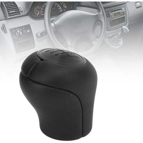 Pomo de palanca de cambios de 6 velocidades para Mercedes-Benz Vito W639 (2003-2010) - PVC y cuero, tacto confortable.