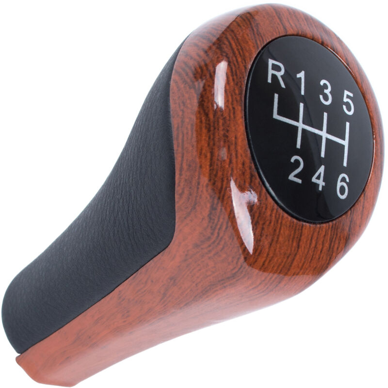 Pomo de palanca de cambios de madera para BMW E30, E32, E34, E36, E39, E46, E60, E61, E62, E63, E81, E82, E85, E87, E88, E90, E91, E92, X1, X3, X5, 6