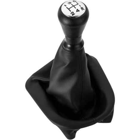 OTROS Pomo de palanca de cambios DOMENICA con fuelle compatible con Peugeot 207, 307, 308, 607 y 608, Citroën C3, C4 y C5.