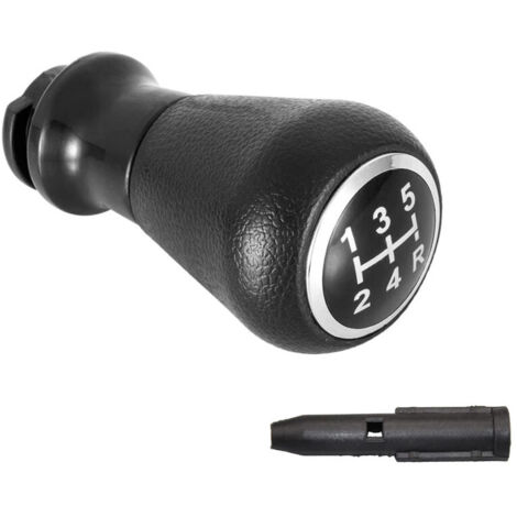 Pomo de palanca de cambios esférico para Peugeot 106 206 306 406 107 207 307 407, 5 velocidades, negro