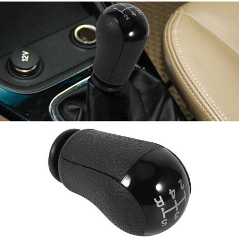 Pomo de palanca de cambios MT de 5 velocidades en color negro para Ford Focus Mondeo MK3 S-MAX
