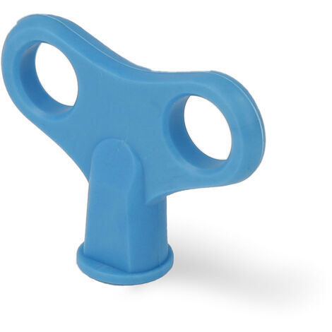 Pomo de plástico con acabado azul, dimensiones: -