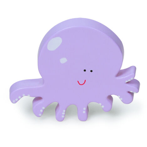 Pomo de plástico con acabado pulpo, dimensiones: 67x81x25mm -