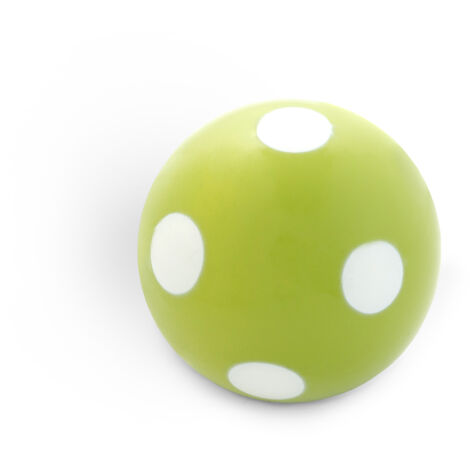 Pomo de porcelana verde, dimensiones: 38x38x36mm Ø: 38mm -