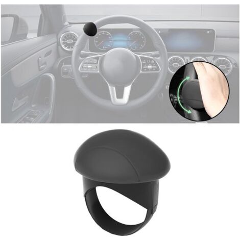 Pomo del volante General Motors, pomo giratorio para el volante, pomo giratorio de 360 grados para el volante, pomo giratorio para la dirección asistida, apto para coches y camiones (negro).
