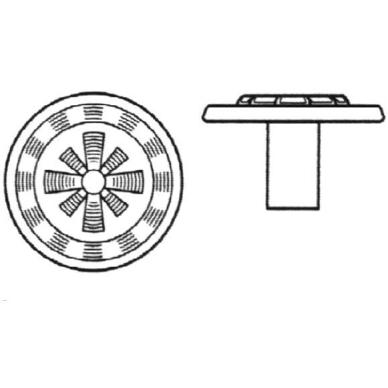 

Pomo Dibujo Metalico 30 Mm Cuero Viejo