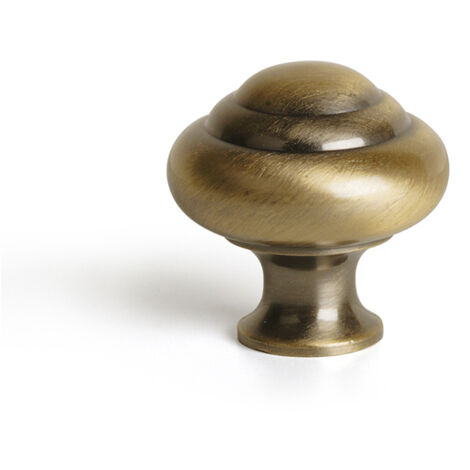 Pomo en zamak con acabado cuero, dimensiones: 30x30x30mm, Ø: 30mm -