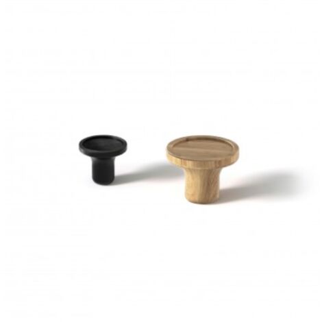 Pomo Forest 9011 - Madera barniz wengué. 30x25x14mm.