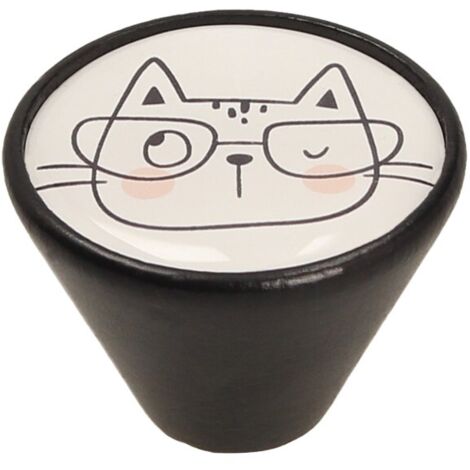 Pomo GD09, negro mate, cat. 2