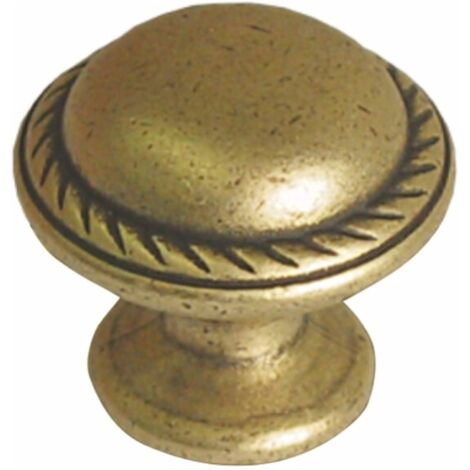 Pomo GG36, pátina sobre latón