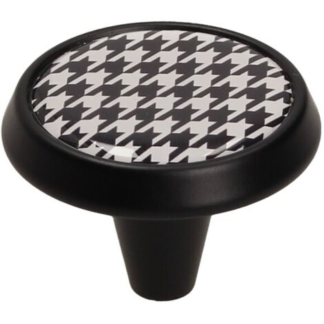 Pomo GU09, negro supermate, pata de gallo