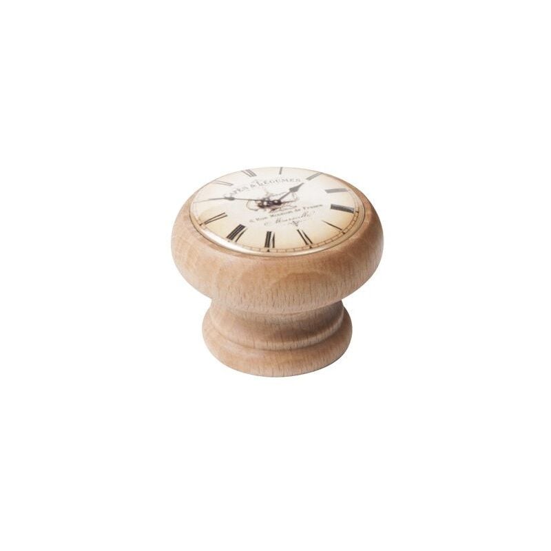 

Pomo madera 40mm reloj cafe 450hn06