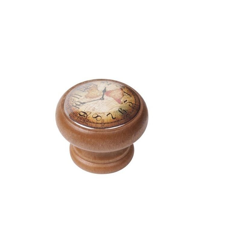 

Pomo madera 40mm reloj mapa miel 450hn04