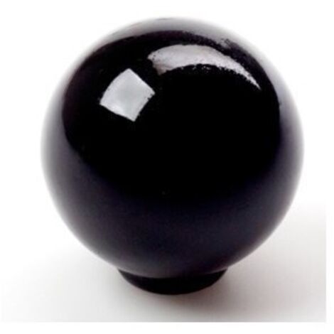 Pomo Mueble 29Mm Bola Abs Negro Rei