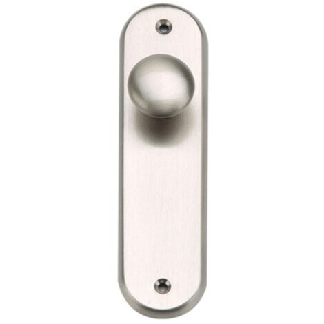 Pomo ovalado aluminio 125x30mm níquel satinado 6032