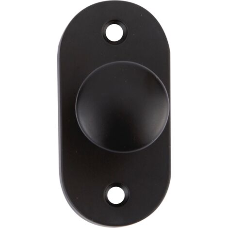 Pomo ovalado aluminio negro 30x65mm modelo 6032 para armarios