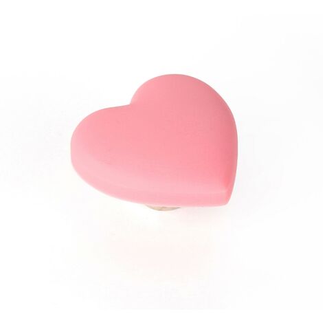 Pomo para mueble Corazón plástico mate Al.25 x An.41 x P.41 mm REI