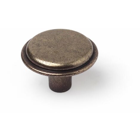 Pomo para Mueble  Estilo Clásico  Fabricado en Zamak  Acabado en Cuero Viejo  Medidas 303021 mm  Sistema de Fijación Atornillado  Incluye Tornillos M4  4 Unidades -