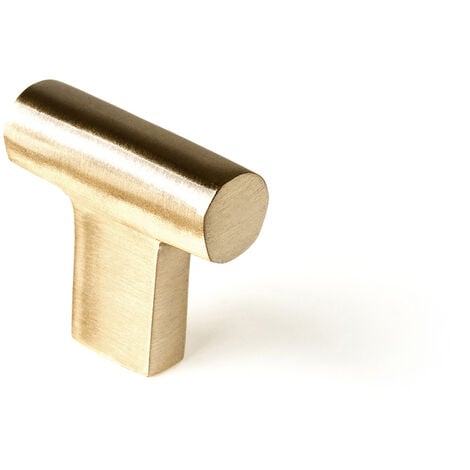 Pomo para Mueble  Estilo Contemporáneo  Fabricado en Latón  Acabado en Latonado Vintage  Medidas 331231 mm  Sistema de Fijación Atornillado  Incluye Tornillos M4  1 Unidad -